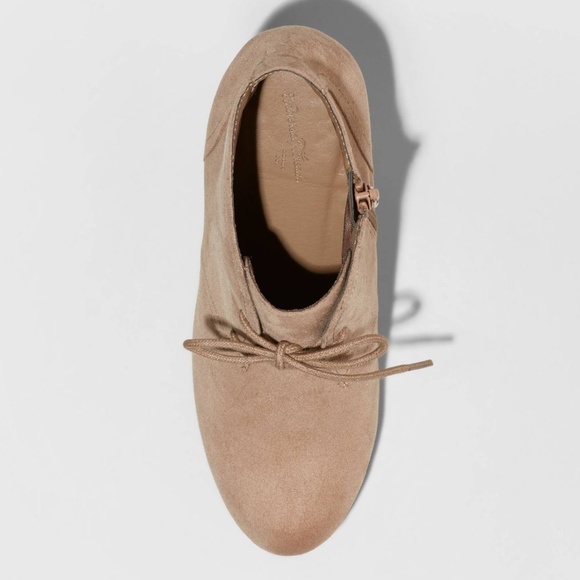 Women's Bessie Microsuede Wedge Bootie - Picture 3 of 4